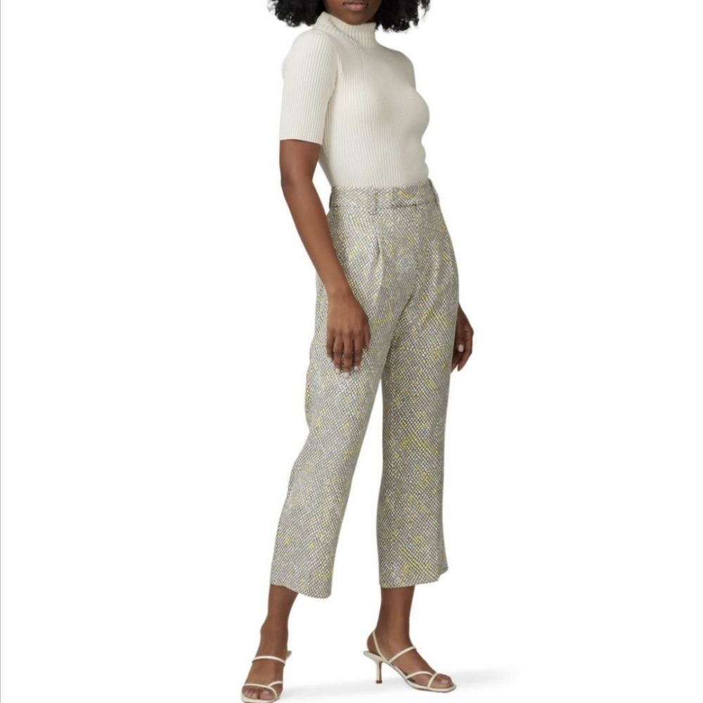 Equipment Chartreuse Silver Lining Snakeskin Diamond Bergen Pants - Spring Soft